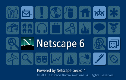 Ã‰cran de dÃ©marrage de Netscape 6